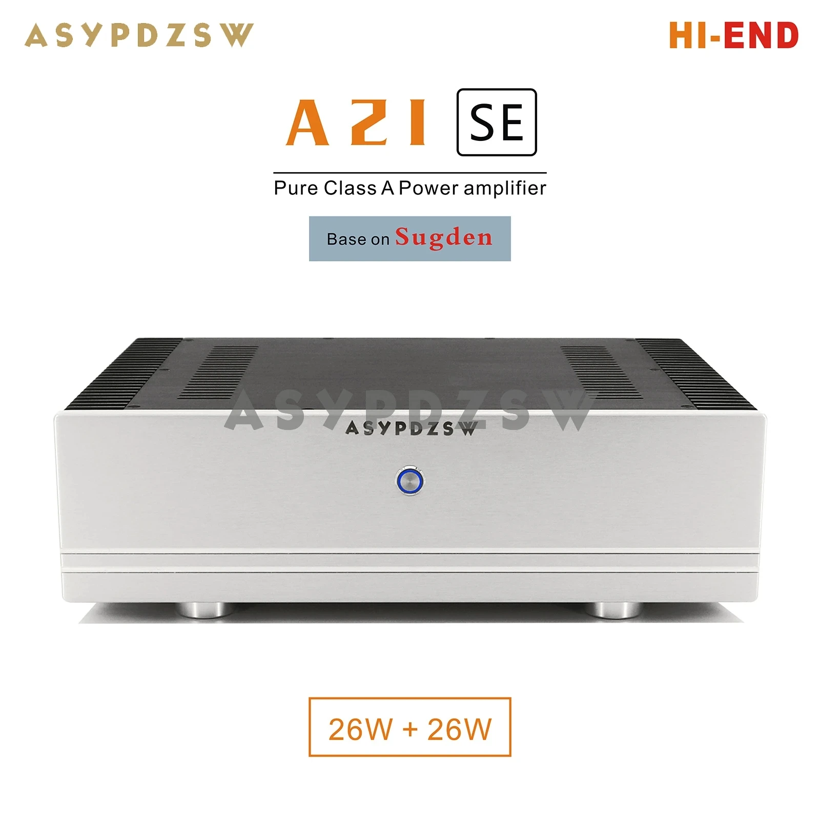 

HI-END A21SE Pure Class A Power amplifier Base on Sugden A21 circuit 26W+26W 8 ohm With OTL SPK protection