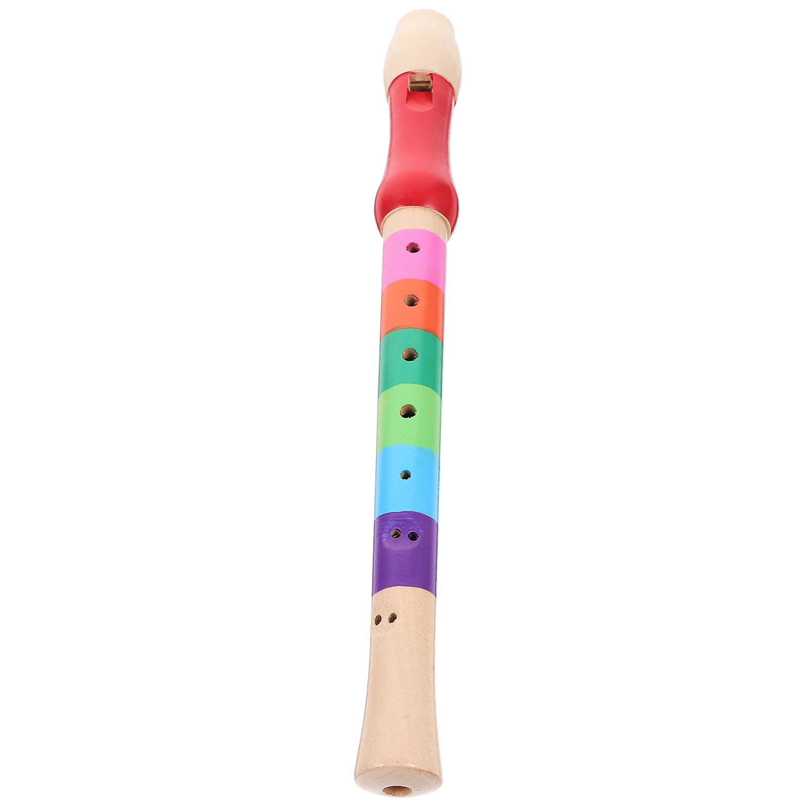 

1Pc Wooden Soprano Recorder Flute Instrument 8 Hole Recorder for Early Education Develop Woodwind Musical Instrument ( )