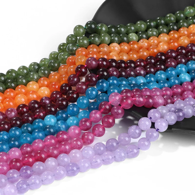 6 8 10mm Natural Round Bead Agates Chalcedony Jaspers Garnet Stonebead Smooth Spacer Loose Beads For Jewelry Making DIY Bracelet
6 8 10mm Natural Round Bead Agates Chalcedony Jaspers Garnet Stonebead Smooth Spacer Loose Beads For Jewelry Making DIY Bracelet