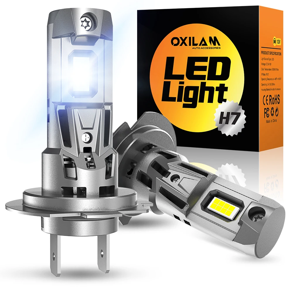 OXILAM CSP H7 LED Headlight Bulb Wireless for Ford Focus Fiesta Hyundai Honda Toyota Benz VW H7 Turbo Slim LED Headlamp 120W 12V
OXILAM CSP H7 LED Headlight Bulb Wireless for Ford Focus Fiesta Hyundai Honda Toyota Benz VW H7 Turbo Slim LED Headlamp 120W 12V