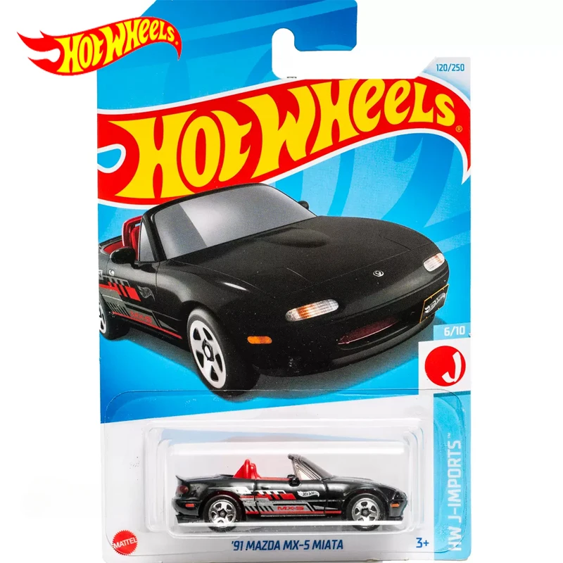 

2024E Original Hot Wheels Car 91 Mazda MX-5 Miata RX-7 Toys for Boy 1/64 Diecast Carro Alloy Model Voiture Juguete Birthday Gift