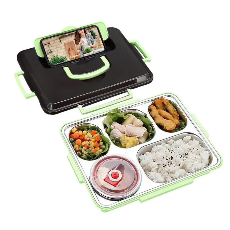 5 GridsStainless Steel Lunch Box With Lid Leakproof Lunch Containers Cute Lunchbox Boxes Breakfast Boxes Food Storage Container
5 GridsStainless Steel Lunch Box With Lid Leakproof Lunch Containers Cute Lunchbox Boxes Breakfast Boxes Food Storage Container