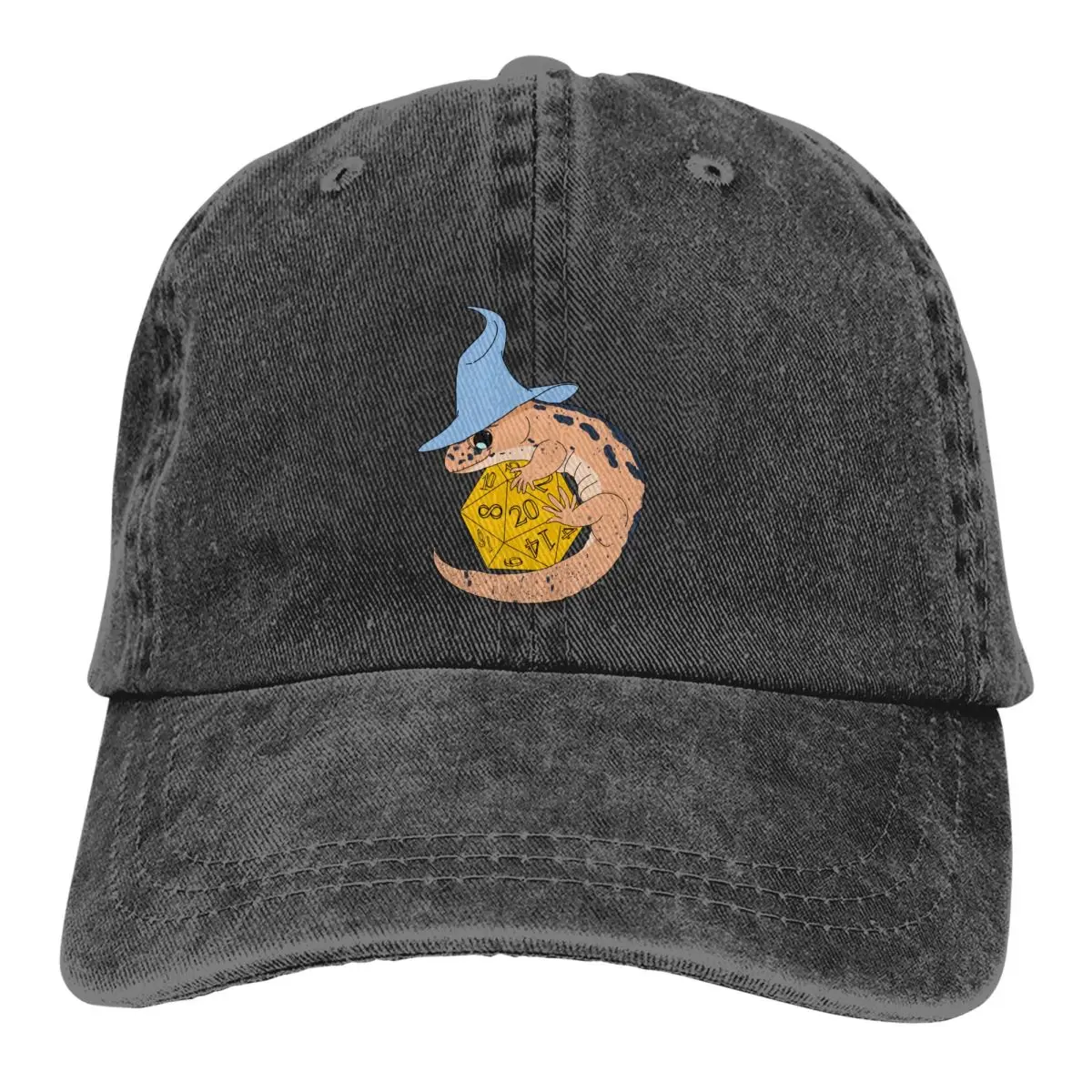 

Washed Men's Baseball Cap DnD Wizard Lizard Jamey Trucker Snapback Cowboy Caps Dad Hat Gecko Lover Golf Hats