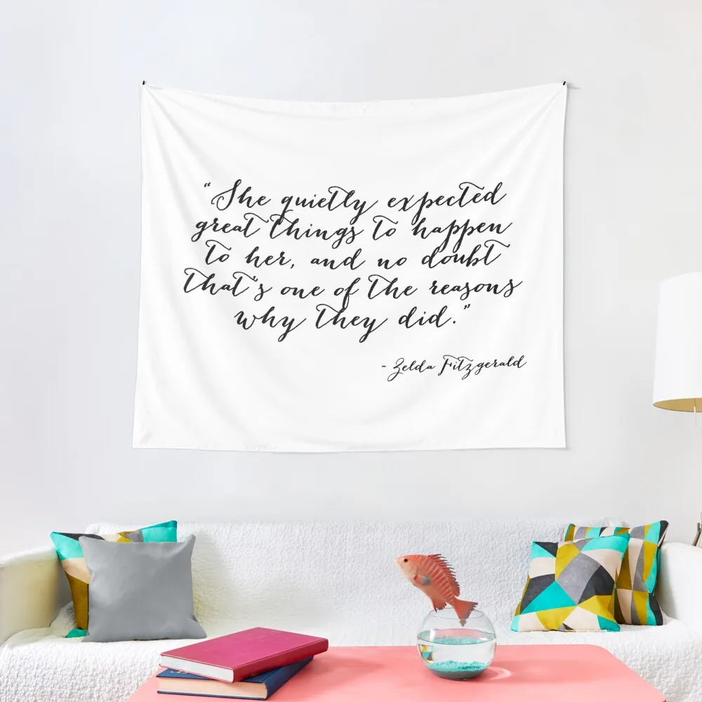 

She quietly expected great things Tapestry Home Decorators Room Decorating Aesthetic Bedroom Decor Tapestry