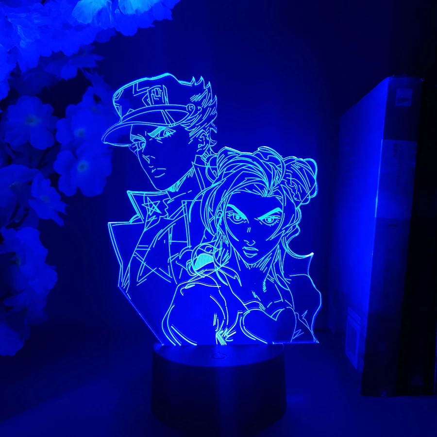 Лампа Jotaro с аниме «Невероятные приключения Джоджо», светодиодный 3D светильник в стиле аниме Жоли Куджо, для спальни, настольное украшение, манга, подарок, дневное освещение
Лампа Jotaro с аниме «Невероятные приключения Джоджо», светодиодный 3D светильник в стиле аниме Жоли Куджо, для спальни, настольное украшение, манга, подарок, дневное освещение