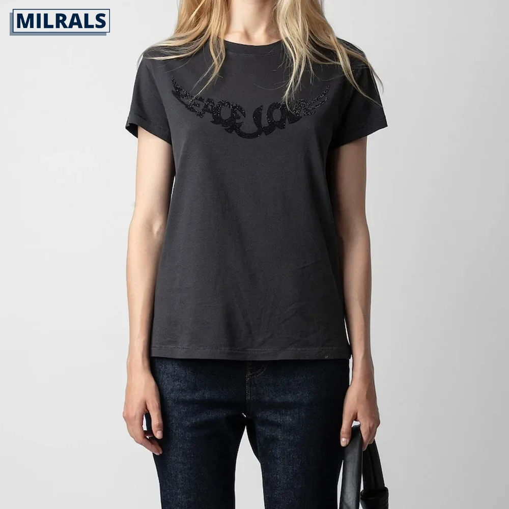 MILRALS Top Y2k Short Sleeve Casual Letter Cotton T-Shirts New Summer Fashion Women Tee Tops
MILRALS Top Y2k Short Sleeve Casual Letter Cotton T-Shirts New Summer Fashion Women Tee Tops