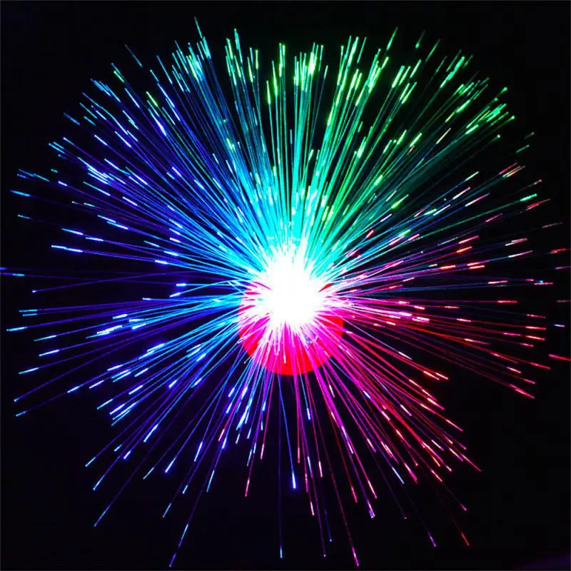 

Colored LED Fiber Optic Light Night Lamp Holiday Christmas Wedding Decoration Stars Shine In The Dark Kids Toys Nighting Lamps