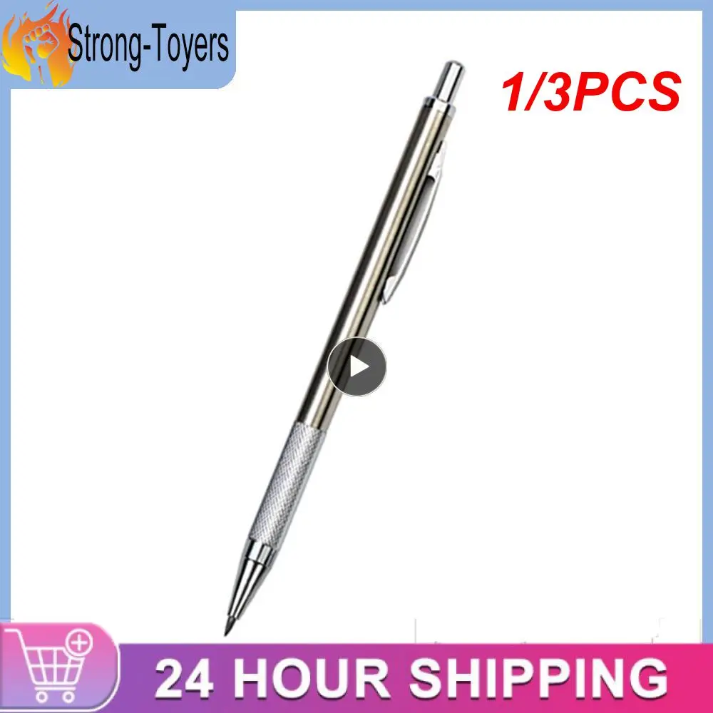 

1/3PCS High Quality Titanium Alloy Bolt Action Pen Retractable Ballpoint Pen Self Defense EDC Tools for Office Professional