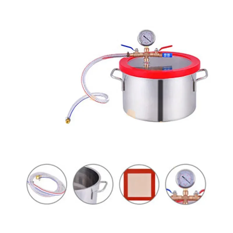 Stainless Steel Vacuum Degassing Chamber Silicone AB Vacuum Defoaming Barrel Vacuum Chamber Stainless Steel
Stainless Steel Vacuum Degassing Chamber Silicone AB Vacuum Defoaming Barrel Vacuum Chamber Stainless Steel