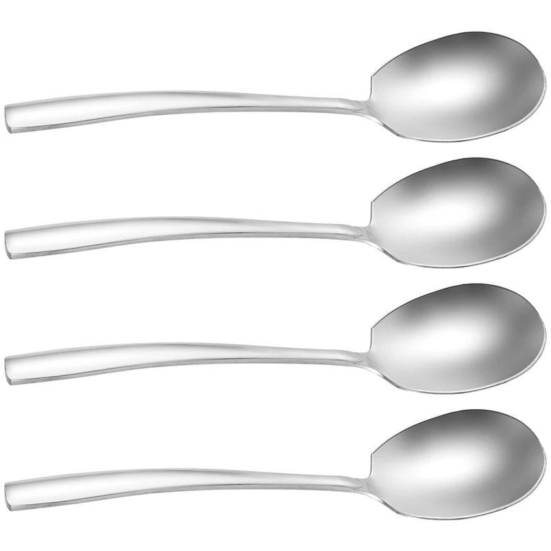 Large Serving Spoon,Set Of 4 Stainless Steel Large Serving Spoon,Mirror Finish For Elegant Buffet Banquet Party Holiday 
Large Serving Spoon,Set Of 4 Stainless Steel Large Serving Spoon,Mirror Finish For Elegant Buffet Banquet Party Holiday