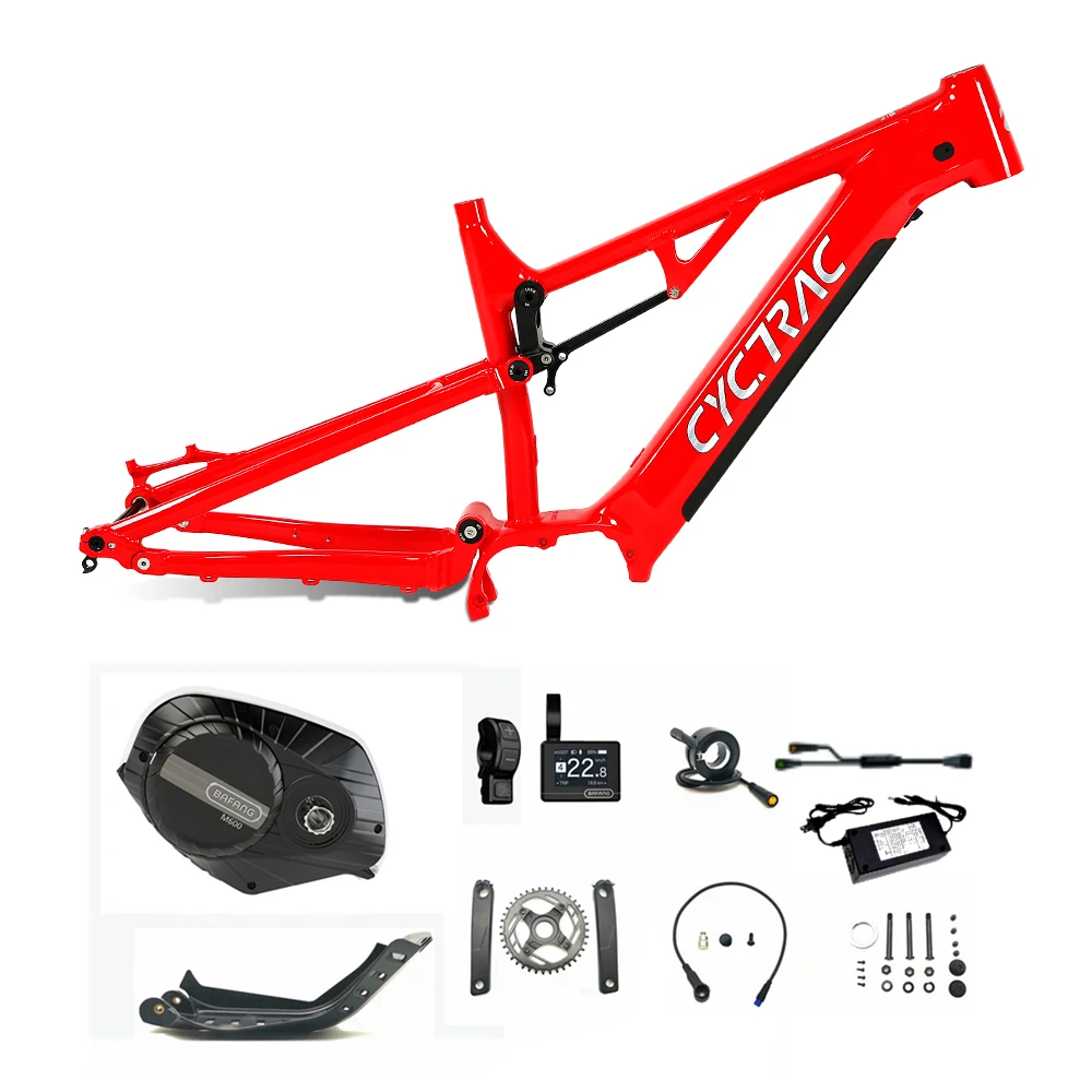 Bafang 500W 48V M600 Mid Drive Motor Complete Kit With Alu 29er Ebike Full Suspension Electric Bicycle Frame For Adult
Bafang 500W 48V M600 Mid Drive Motor Complete Kit With Alu 29er Ebike Full Suspension Electric Bicycle Frame For Adult