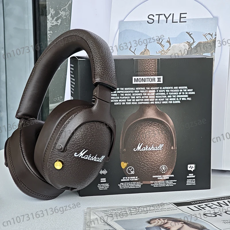 Marshall MONITOR II Wireless Bluetooth Headphones Heavy Bass Foldable Earphones Classic Rock Retro Music Microphone Headset Marshall MONITOR II Wireless Bluetooth Headphones Heavy Bass Foldable Earphones Classic Rock Retro Music Microphone Headset