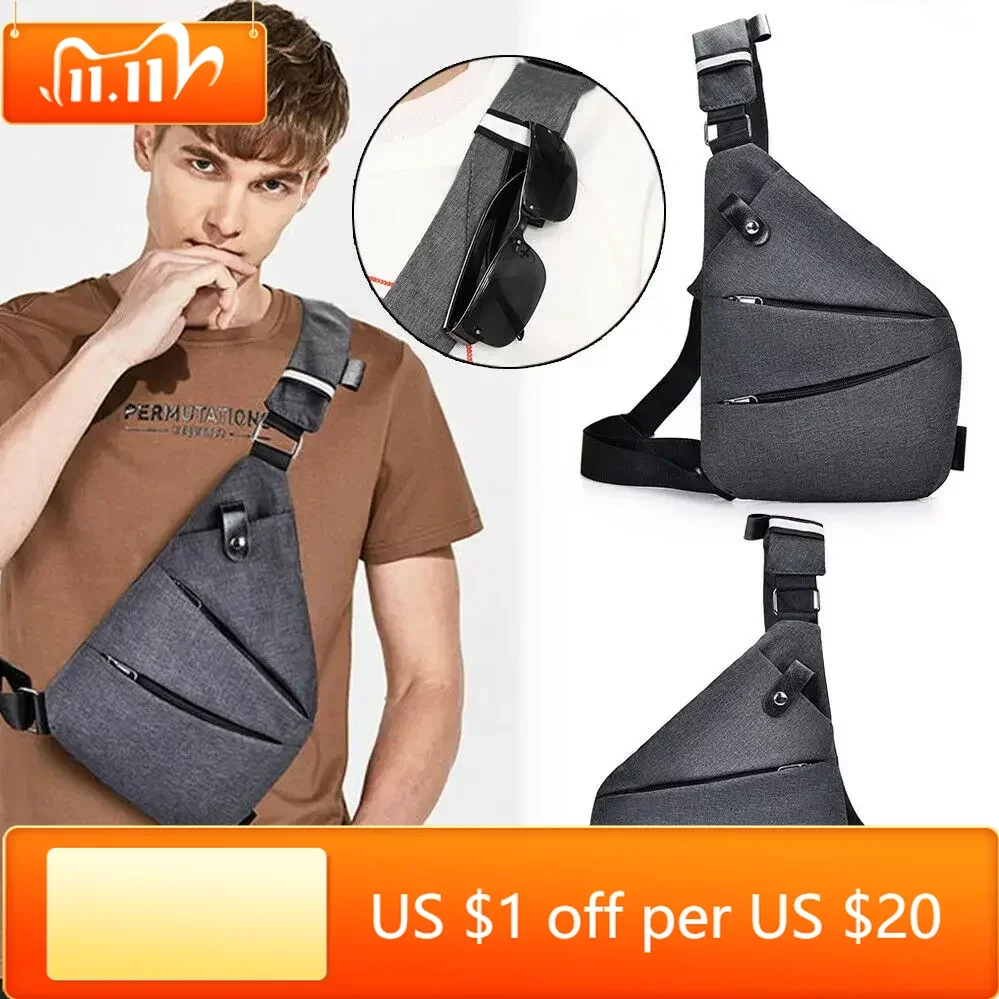 Brand Men Travel Business Fino Bag Burglarproof Shoulder Bag Holster Anti Theft Security Strap Digital Storage Chest Bags
Brand Men Travel Business Fino Bag Burglarproof Shoulder Bag Holster Anti Theft Security Strap Digital Storage Chest Bags