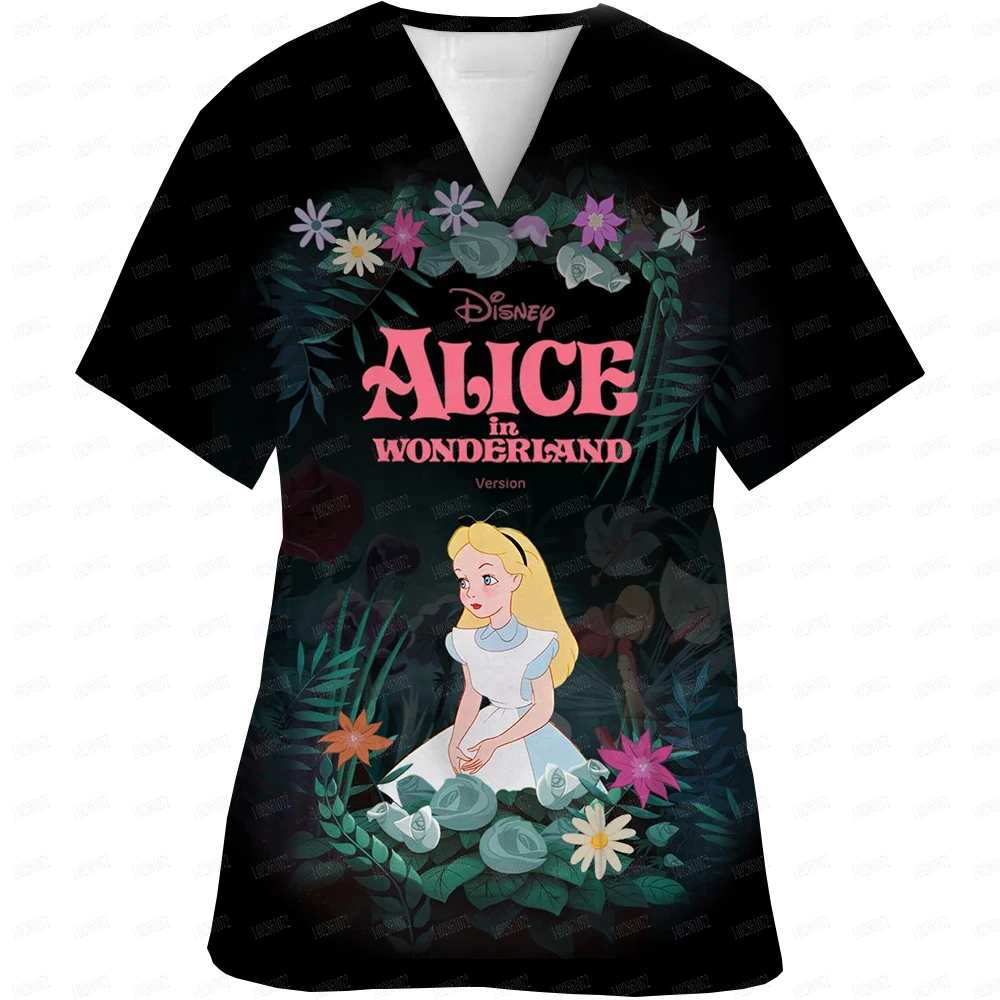 Nurse Uniforms Disney Alice Princess Print V-neck Scrubs Working Medical Blouse Overalls Uniforms Medical Nursing Spa Pet Dentis
Nurse Uniforms Disney Alice Princess Print V-neck Scrubs Working Medical Blouse Overalls Uniforms Medical Nursing Spa Pet Dentis