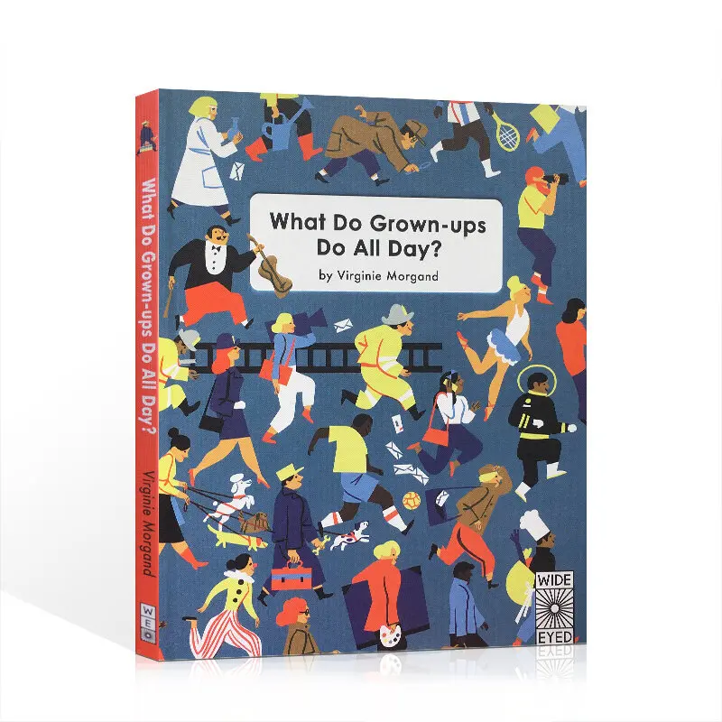 Milu Original English Children's Picture Book What Do Grown Ups All Day Toddler Hardcover
Milu Original English Children's Picture Book What Do Grown Ups All Day Toddler Hardcover