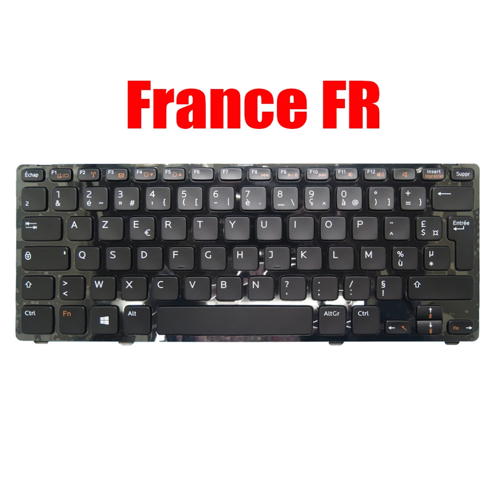 France FR Laptop Keyboard For DELL For Inspiron 13Z 5323 14Z 5423 For Vostro 3360 0J7JWY J7JWY V128725BK Black With Frame New 
France FR Laptop Keyboard For DELL For Inspiron 13Z 5323 14Z 5423 For Vostro 3360 0J7JWY J7JWY V128725BK Black With Frame New