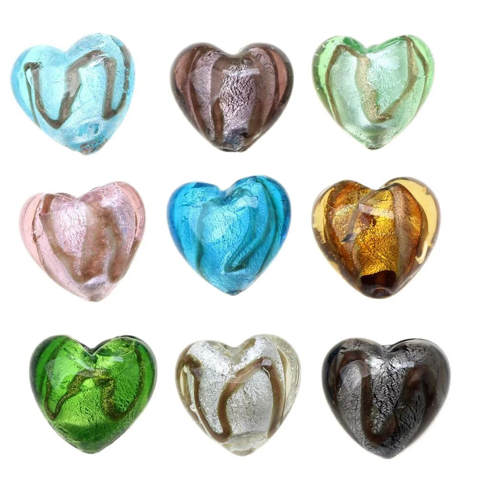 Vintage Old 28MM 2-Piece Lampshade Glass Bead Love Heart-Shaped Silver Foil Gold Sand DIY Bracelet Necklace Jewelry
Vintage Old 28MM 2-Piece Lampshade Glass Bead Love Heart-Shaped Silver Foil Gold Sand DIY Bracelet Necklace Jewelry