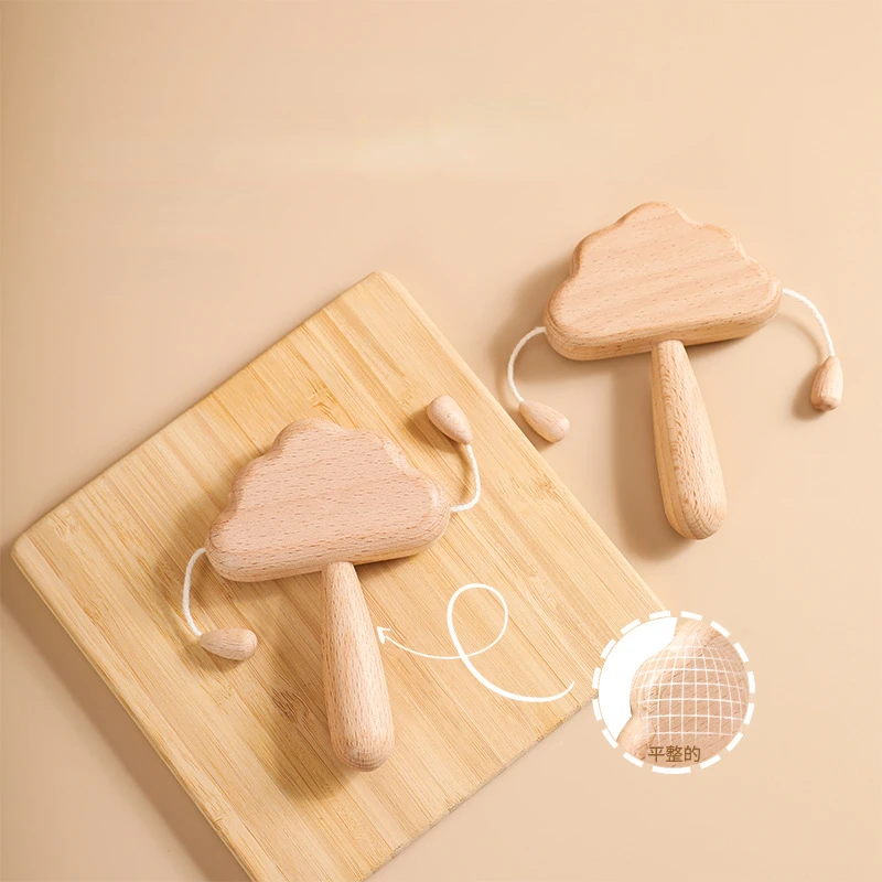 Baby Pacifying Toy Wooden Cloud Rattle Can Bite Baby Handbell Children Grasp Training Toy
Baby Pacifying Toy Wooden Cloud Rattle Can Bite Baby Handbell Children Grasp Training Toy
