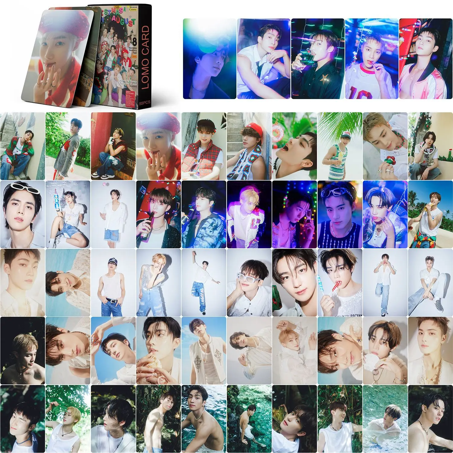 KPOP THEBOYZ PHANTASY фотоальбом, летняя картина, двусторонняя, 55 шт., ломо-карты, KimYoungHoon, бумажная карта, Кевин Джейкоб, подарки для фанатов
KPOP THEBOYZ PHANTASY фотоальбом, летняя картина, двусторонняя, 55 шт., ломо-карты, KimYoungHoon, бумажная карта, Кевин Джейкоб, подарки для фанатов