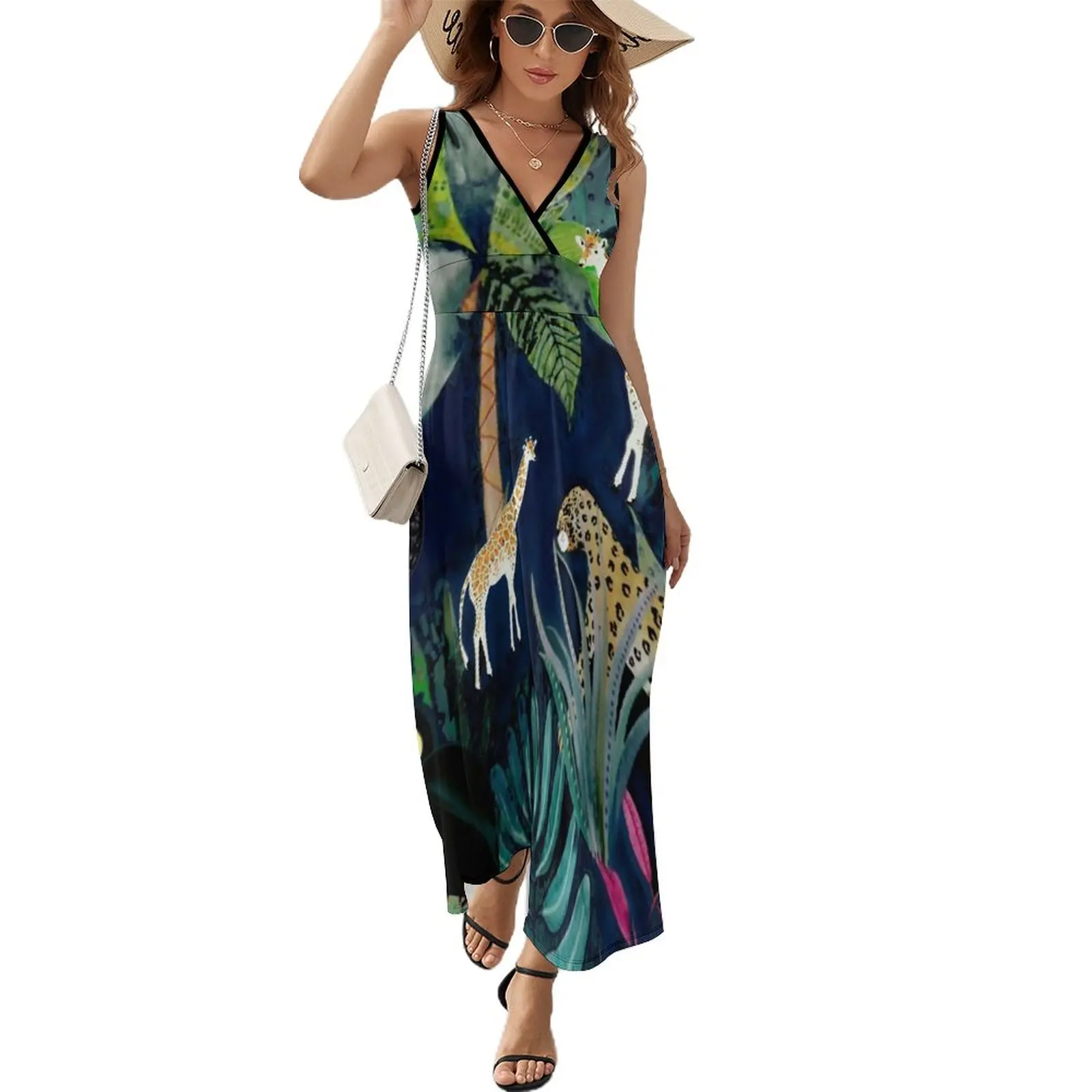 Jungle Theme Design Sleeveless Dress evening dress dresses with long sleeves Women dresses summer clothes for woman
Jungle Theme Design Sleeveless Dress evening dress dresses with long sleeves Women dresses summer clothes for woman