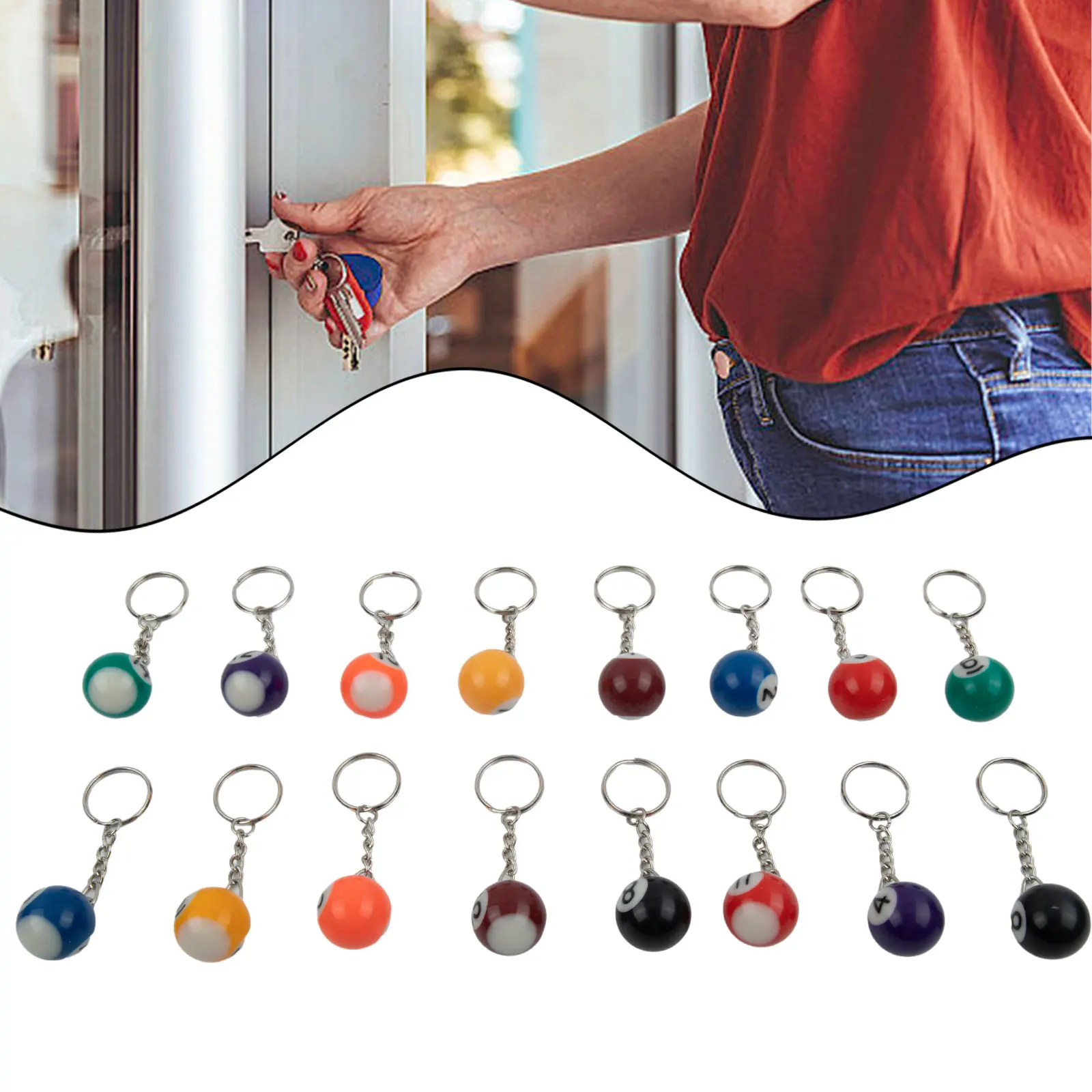 Practical Durable KeyChain Part Ball Key Beautiful Functional Professional Resin Snooker Cue Useful Accessories
Practical Durable KeyChain Part Ball Key Beautiful Functional Professional Resin Snooker Cue Useful Accessories