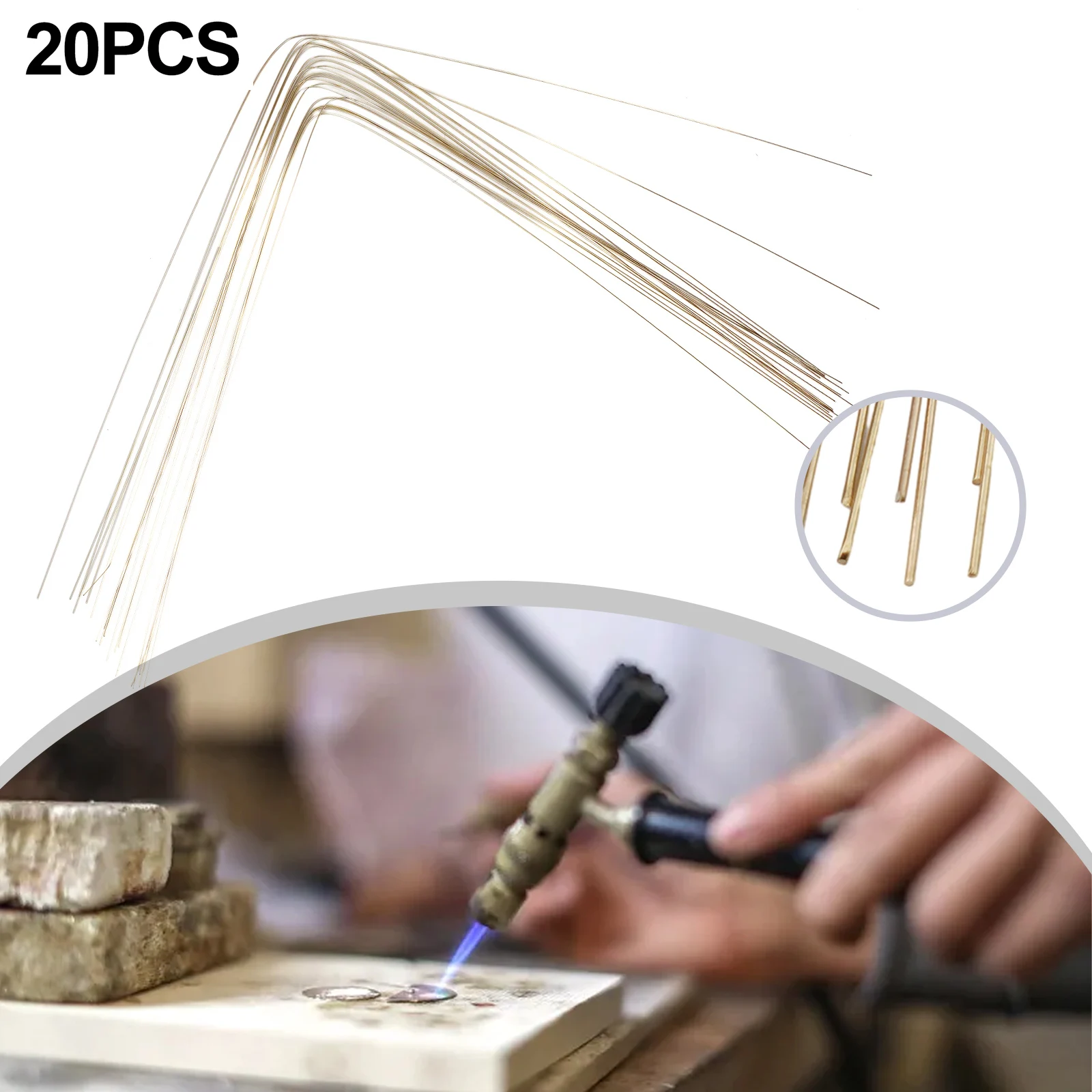 High Quality Silver Welding Rods Economical & Practical Pack of 20 Comes with Good Fluidity Perfect for Jewelry Making
High Quality Silver Welding Rods Economical & Practical Pack of 20 Comes with Good Fluidity Perfect for Jewelry Making