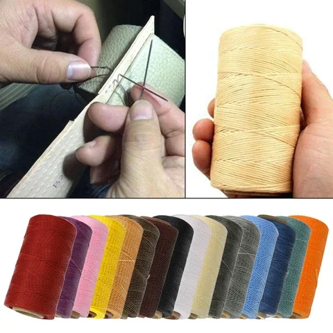 

260m Waxed Thread Cotton polyester 0.8MM Hand Knitting String Strap Necklace Rope Bead Sewing Craft for Leather Caft Stitching