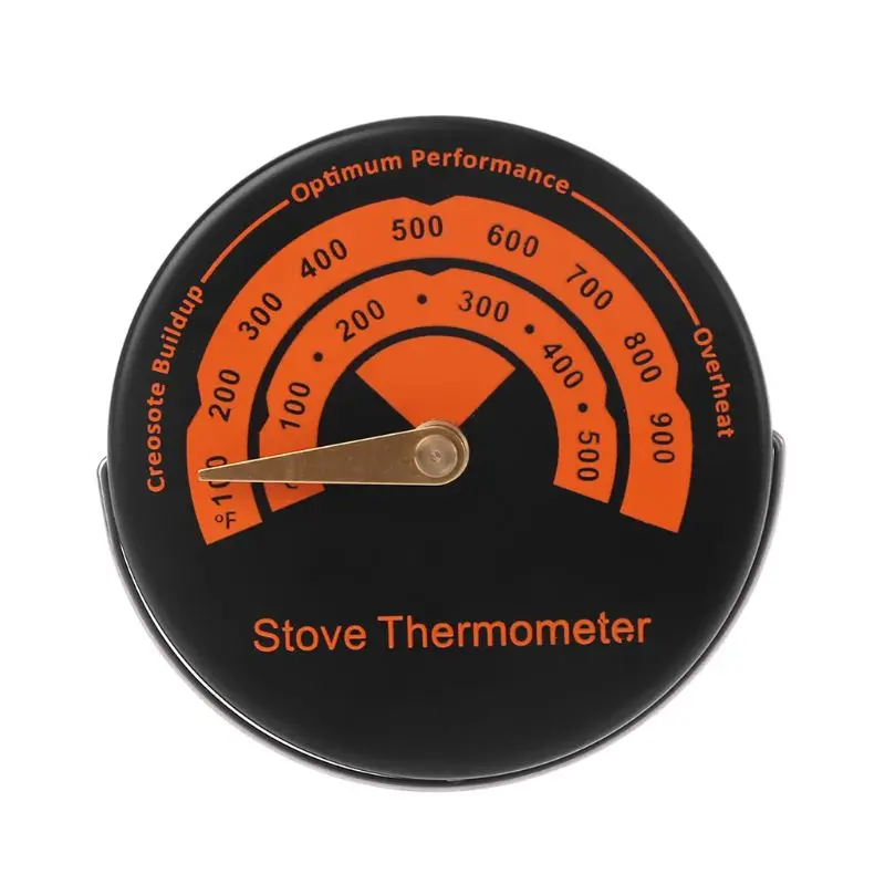 

Accurate Oven Temperaturer Alloy Stove Thermometer Magnetic for Wood Burning Stovepipe Top Flues Measures Temperatures