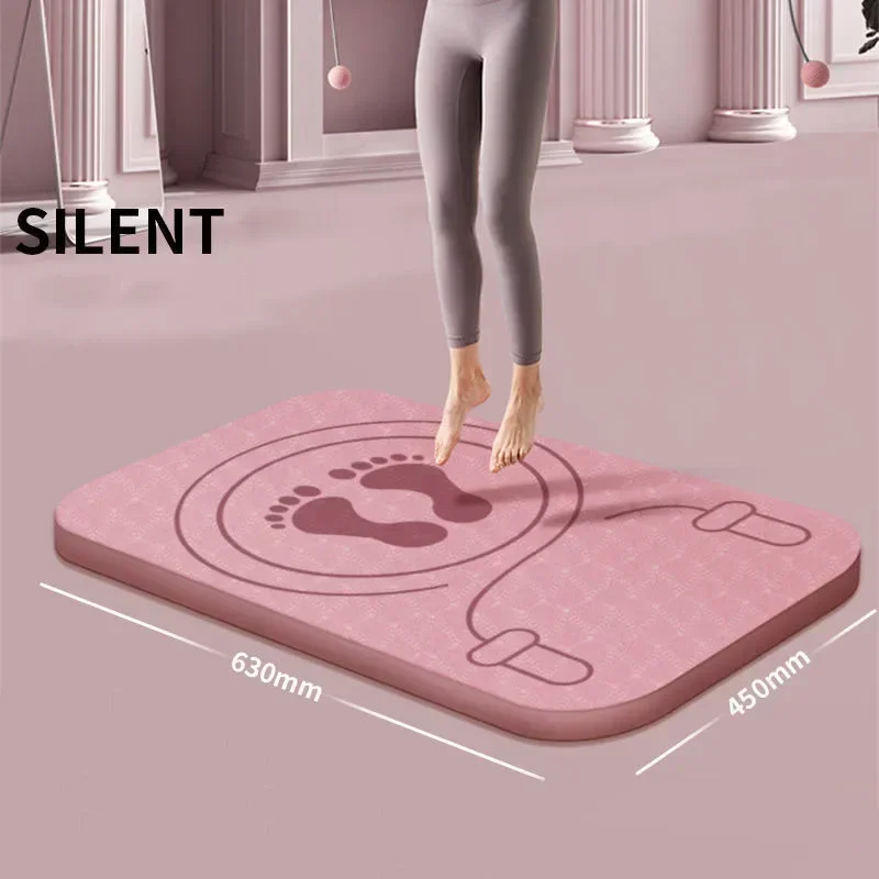 

Mute Mat 45x63cm Exercise Waterproof Jump Thickening Sweat Rope Home Anti-noise And Cushioning Skipping Anti-slip Proof