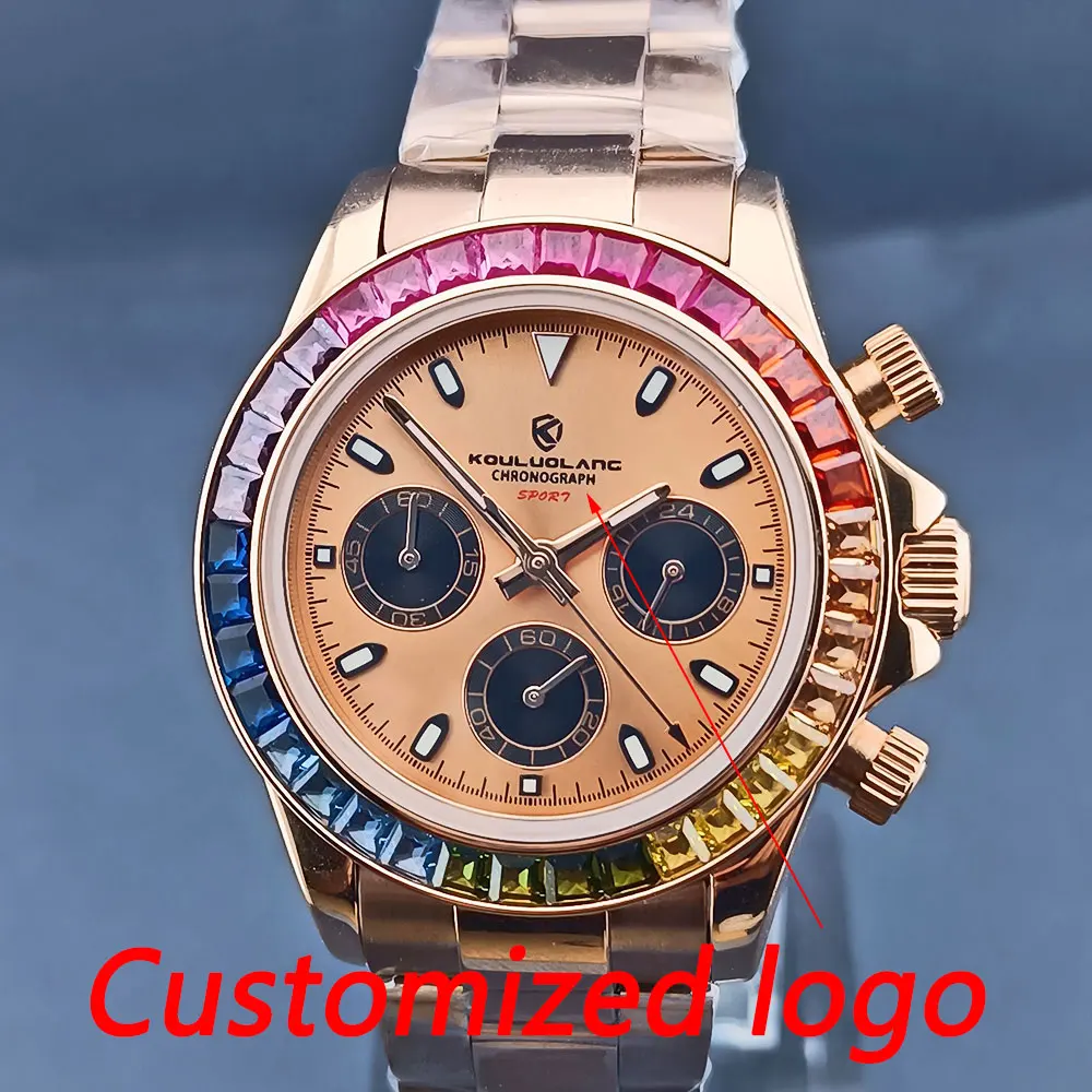 VK63 quartz watch timing code watch 316L stainless steel sapphire glass waterproof case C3 luminous dial customized watch
VK63 quartz watch timing code watch 316L stainless steel sapphire glass waterproof case C3 luminous dial customized watch