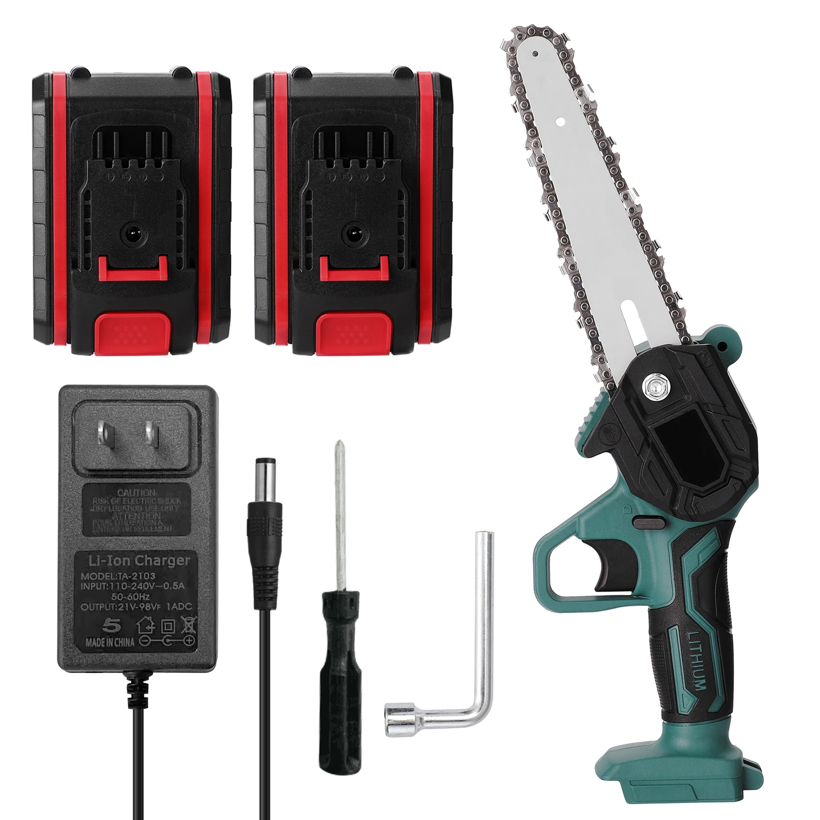 21V 6inch Electric Pruning Saw Rechargeable Small Wood Spliting Chainsaw One-handed Woodworking Tool for Garden Orchard
21V 6inch Electric Pruning Saw Rechargeable Small Wood Spliting Chainsaw One-handed Woodworking Tool for Garden Orchard