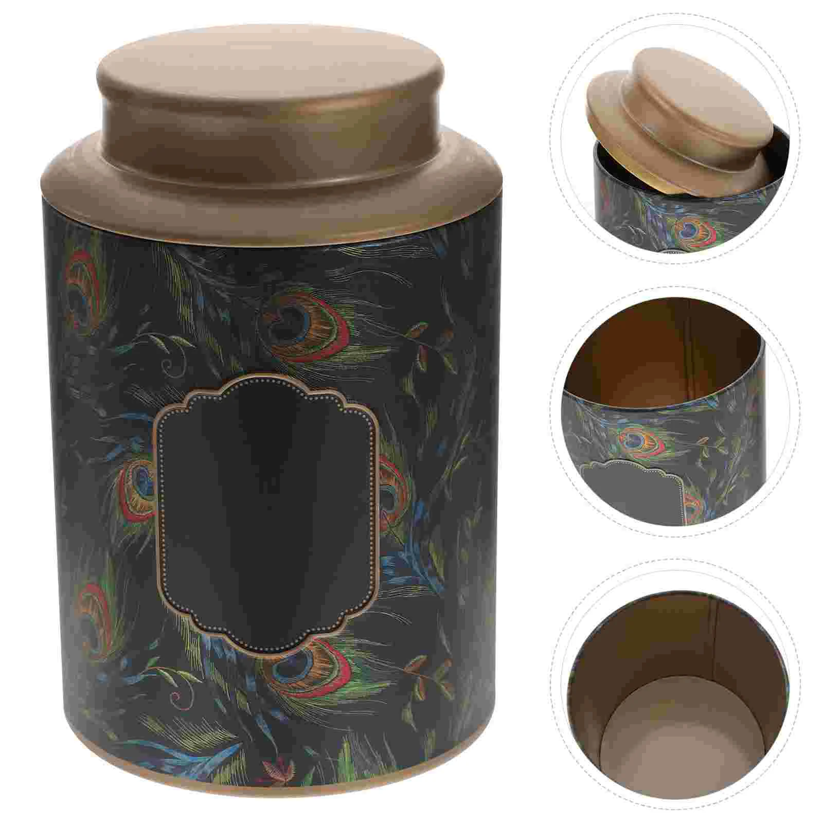 Tea Tin Canisters Metal Airtight Jar Vintage Chinese Style Tinplate Tea Coffee Sugar Storage Jars Loose Leaf
Tea Tin Canisters Metal Airtight Jar Vintage Chinese Style Tinplate Tea Coffee Sugar Storage Jars Loose Leaf
