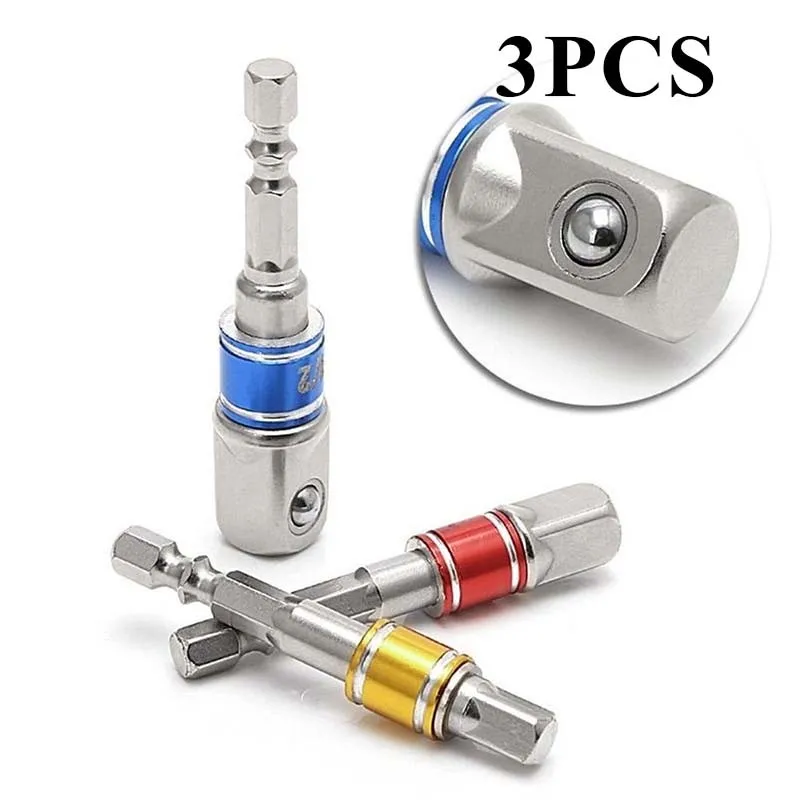 3 Pcs Drill Socket Adapter Impact Drill Extension Drill Bits Bar Socket Adapter 1/4 3/8 1/2 Size Hex Shank Square Head Drill Bit
3 Pcs Drill Socket Adapter Impact Drill Extension Drill Bits Bar Socket Adapter 1/4 3/8 1/2 Size Hex Shank Square Head Drill Bit