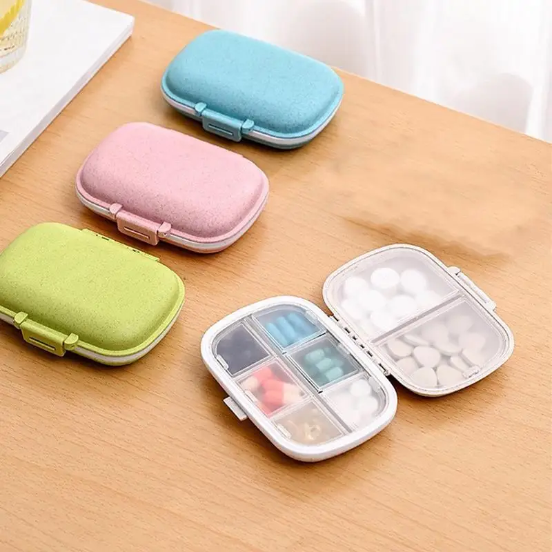 

Compartments Pill Dispenser Medicine Box Case With Compartments Reusable Compact Medication Containers Pills Pocket For