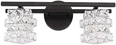 Vanity Light Fixtures New Black 3 Lights Crystal Shade Modern Sconce Mirror (Exclude Bulb) Classroom decoration Magnetic wall
Vanity Light Fixtures New Black 3 Lights Crystal Shade Modern Sconce Mirror (Exclude Bulb) Classroom decoration Magnetic wall