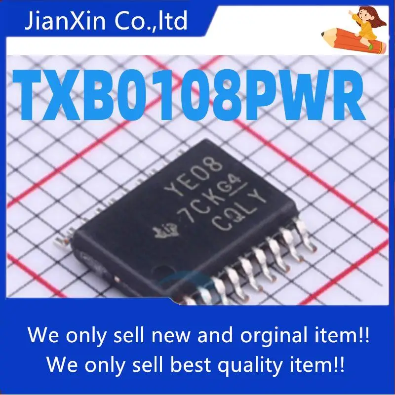 

10pcs 100% orginal new TXB0108PWR TXB0108 YE08 silk screen TSSOP20 logic IC