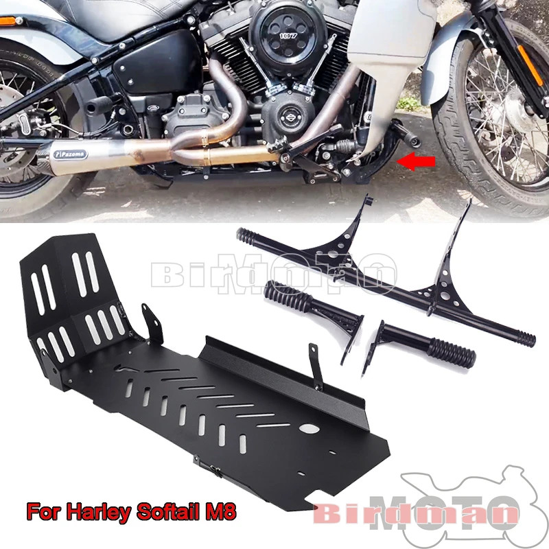 

Engine Frame Skid Plate Guard Highway Pegs Front Rear Crash Bar For Harley Softail Street Bob FXBB FXBBS Low Rider S ST 2018-23