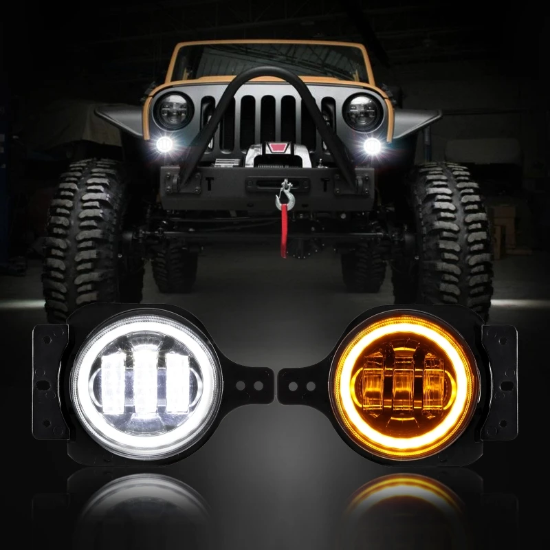 2pcs/set 4 Inch Car Front Fog Lights for Jeep Wrangler JL 2018-2020 with/without Angel Eyes
2pcs/set 4 Inch Car Front Fog Lights for Jeep Wrangler JL 2018-2020 with/without Angel Eyes