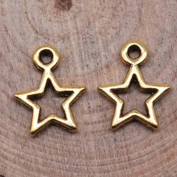 40pcs 12mm Antique Gold Alloy Charm Cute Star Five Pointed Star Pendant EF3678
40pcs 12mm Antique Gold Alloy Charm Cute Star Five Pointed Star Pendant EF3678