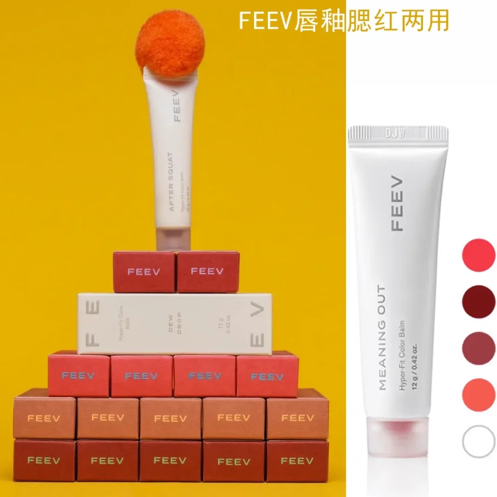 

Korea Feev Hyper-fit Color Balm Lip Glaze Blush Lips Cheek Dual-use Tinted Moisturizing Lip Gloss Moisturizing Makeup Cosmetics