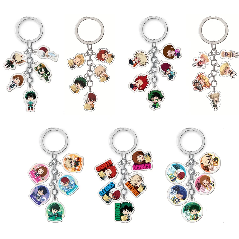 Фото Модный японский брелок для ключей с героями аниме Моя геройская академия