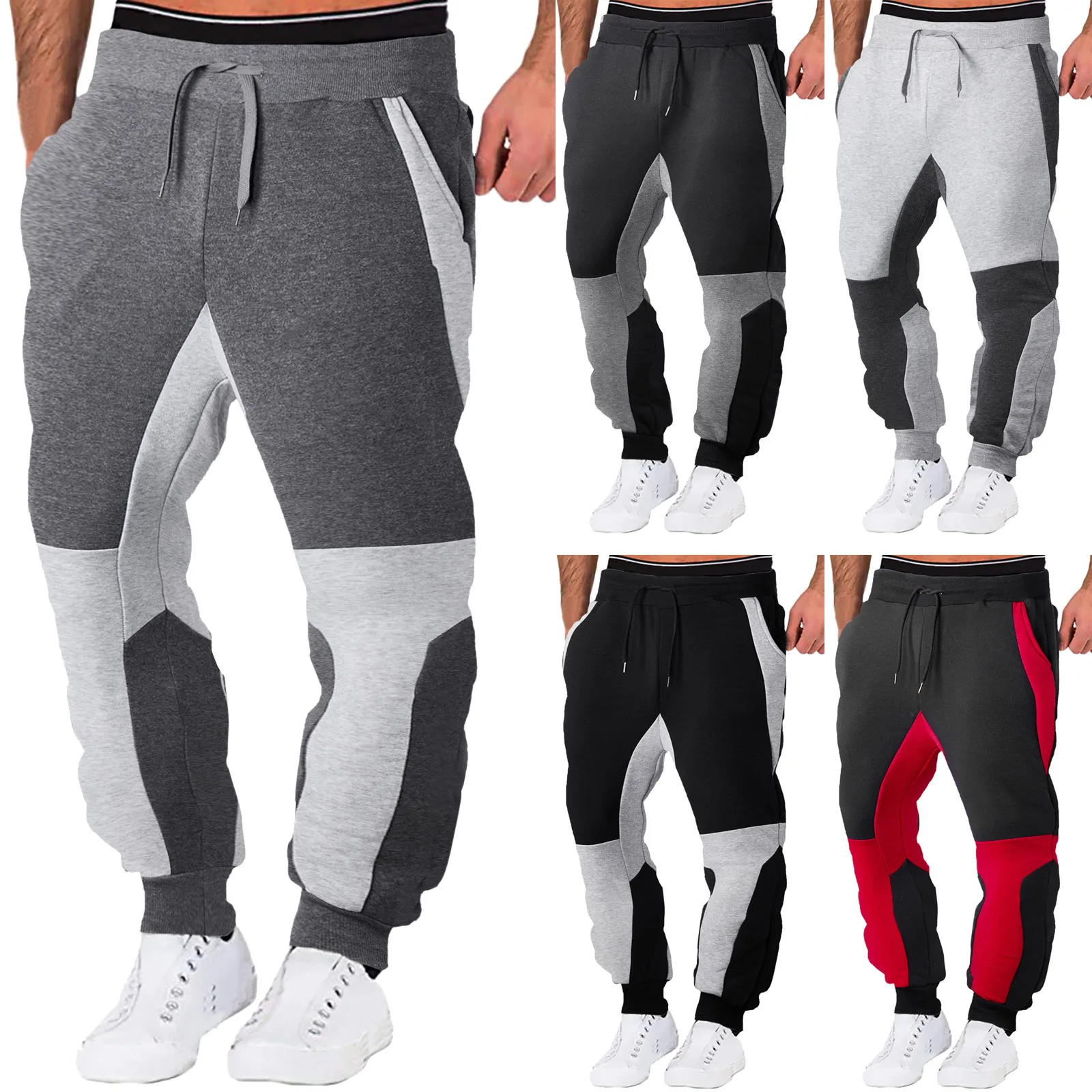 

Men's Joggers Casual Pants Men Fitness Sportswear Tracksuit Bottoms Skinny Sweatpants Cotton Trousers Gyms Jogger Track Pants