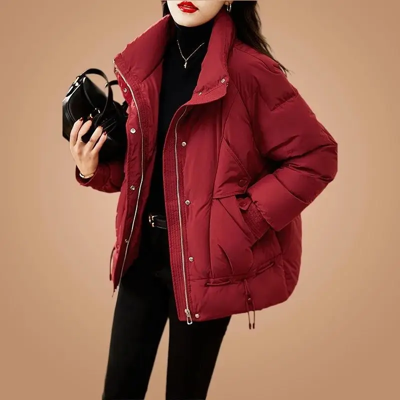 Female Winter Coat Women Jackets Stand Collar Thick Warm White Duck Down Puffer Coats Casual Parkas Clothes Loose Outerwear G122
Female Winter Coat Women Jackets Stand Collar Thick Warm White Duck Down Puffer Coats Casual Parkas Clothes Loose Outerwear G122
