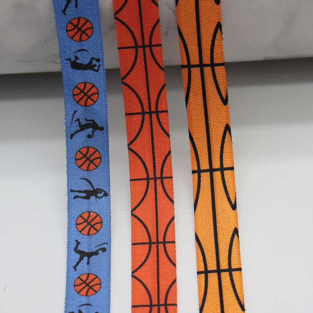 5/8" 15MM Heat Transfer Basketball Printed Fold Over Elastic FOE Ribbon For Hair Tie Headwear Summer Hair Accessories
5/8" 15MM Heat Transfer Basketball Printed Fold Over Elastic FOE Ribbon For Hair Tie Headwear Summer Hair Accessories