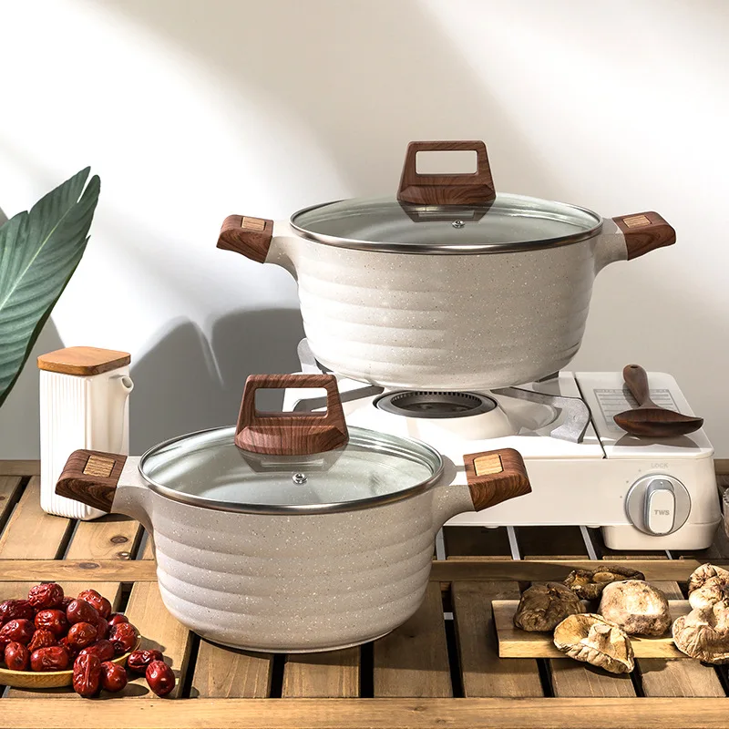 Stew Pot with Lid Wooden Handle 28cm Soup Stock Pot Multicooker Kitchenware Multi-functional Double Ear Cooking Pots for Kitchen
Stew Pot with Lid Wooden Handle 28cm Soup Stock Pot Multicooker Kitchenware Multi-functional Double Ear Cooking Pots for Kitchen