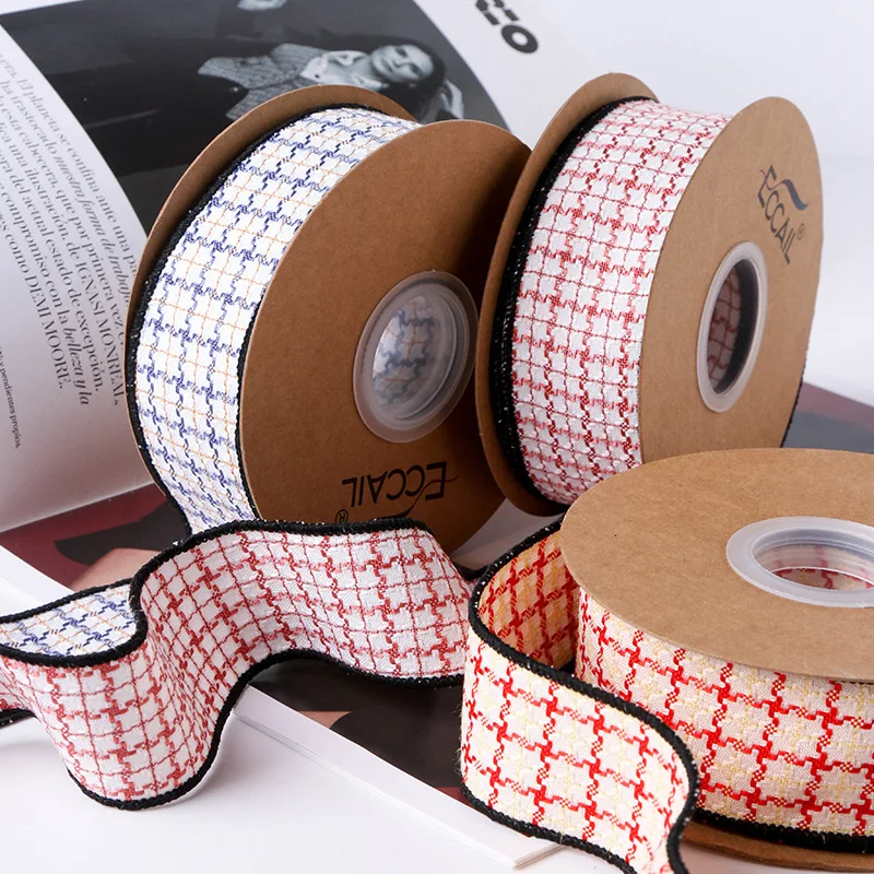 Plaid ribbon Ribbon Valentine's Day diy baking gift box packaging ribbon flower cake binding clothing accessories 10 yards/roll
Plaid ribbon Ribbon Valentine's Day diy baking gift box packaging ribbon flower cake binding clothing accessories 10 yards/roll