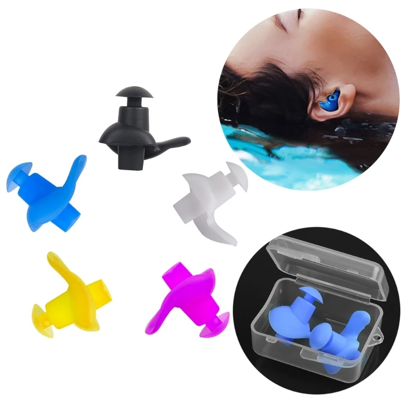 11UE 1 Pair Waterproof Swimming Ear Plugs Reusable Silicone Swimmers Earplug Ear Protections Ear Plugs for Showering Swimming
11UE 1 Pair Waterproof Swimming Ear Plugs Reusable Silicone Swimmers Earplug Ear Protections Ear Plugs for Showering Swimming