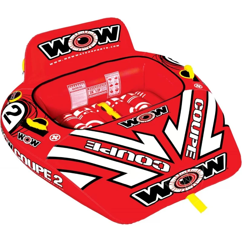 

WOW Sports World of Watersports Coupe Cockpit 1 or 2 Person Inflatable Towable Cockpit Tube for Boating, 15-1030