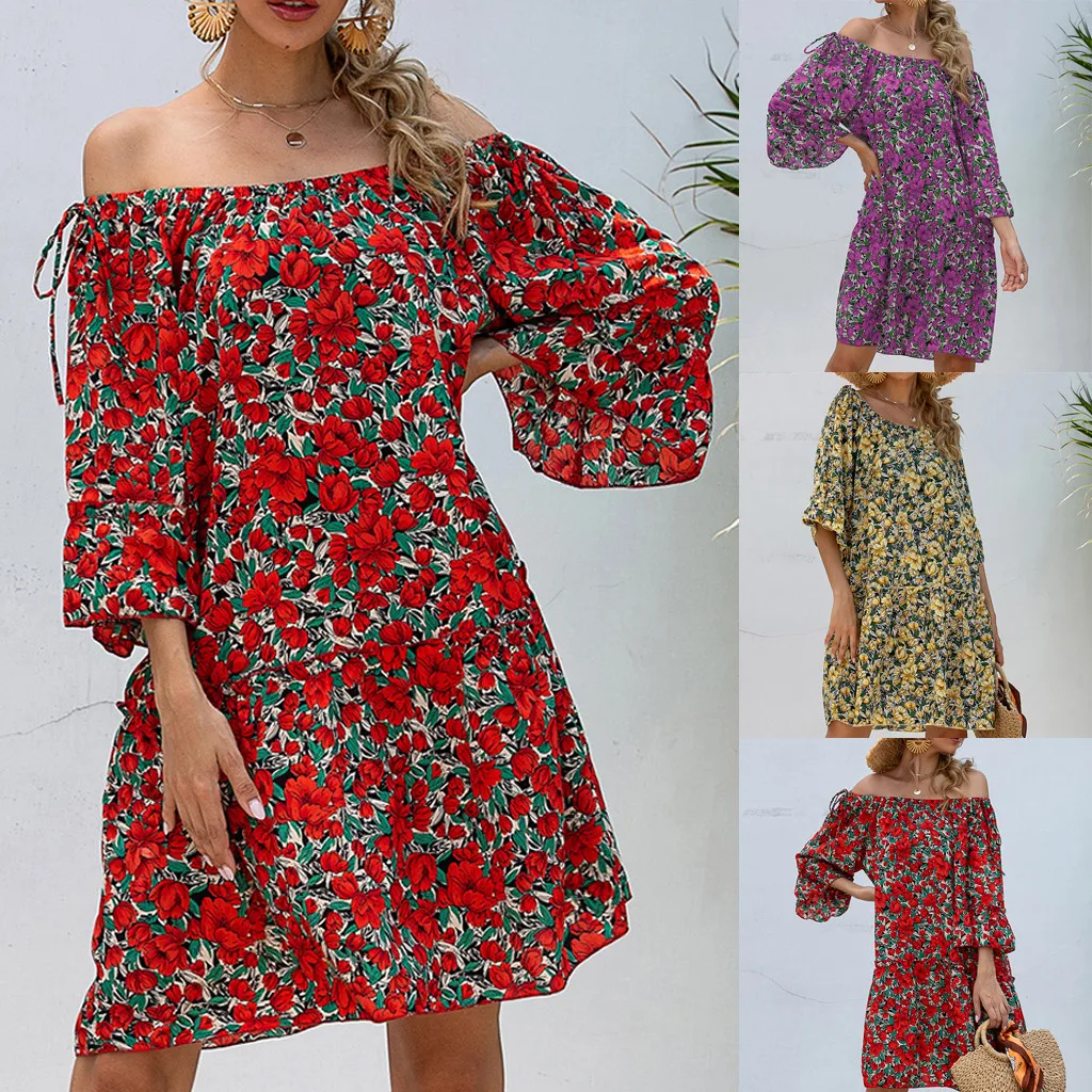 Bridal Party Dresses Fashion Women's One-shoulder Strapless Sexy Print Women Dress Long Sleeve Dresses for Women Casual
Bridal Party Dresses Fashion Women's One-shoulder Strapless Sexy Print Women Dress Long Sleeve Dresses for Women Casual