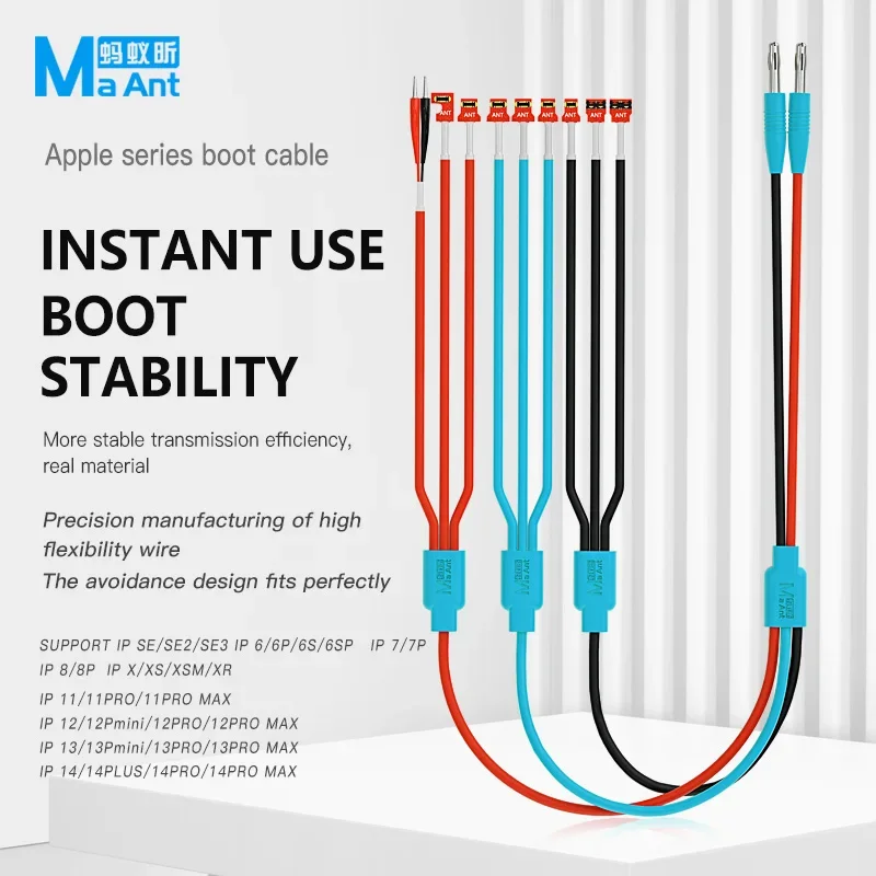 MaAnt PY1 9 Port Boot Power Cable For iPhone 6G-14 Pro Max 3A FPC DC Power Supply Test Cable
MaAnt PY1 9 Port Boot Power Cable For iPhone 6G-14 Pro Max 3A FPC DC Power Supply Test Cable